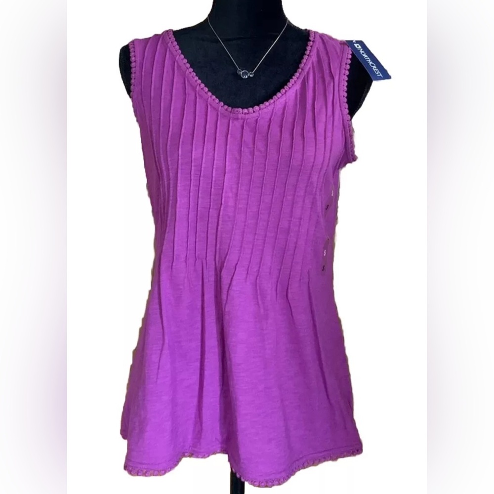 Northcrest Womens Tank Size Small Spring Violet Purple Sleeveless Shirt New